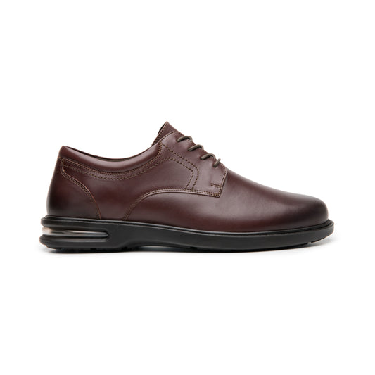 Derby Vestir Casual Flexi para Hombre con Cápsula De Aire Estilo 422905 Nogal
