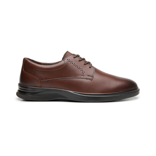 Derby Vestir Casual Flexi para Hombre con 100% Piel Estilo 423101 Cogñac
