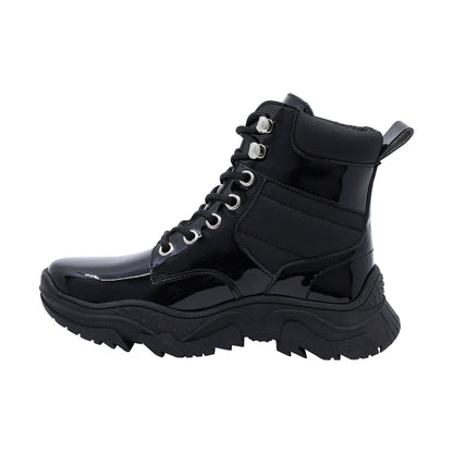 Bota Coqueta para niña de charol negro Winko con agujetas