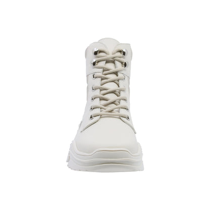 Bota Coqueta para niña en sintético beige Winko con suela dentada
