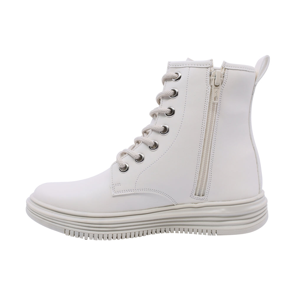 Bota Coqueta para niña en sintético beige Bumper con diseño gráfico