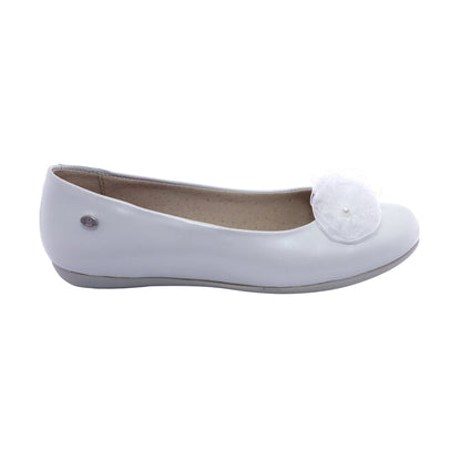 Balerina Coqueta para niña de piel perla Melania con flor decorativa