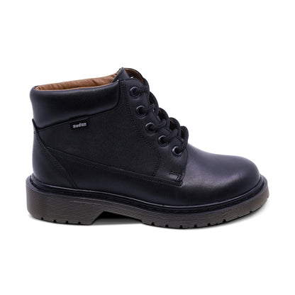 Bota escolar Audaz para niño de piel negro Martín con agujetas