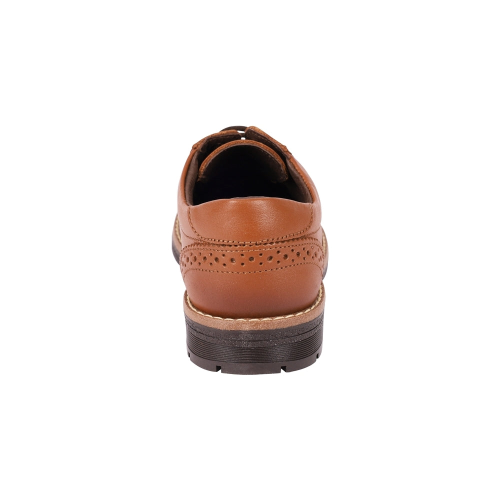 Zapato Audaz para niño en piel café claro Chelsea estilo tipo bostoneano