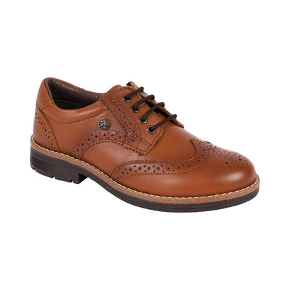 Zapato Audaz para niño en piel café claro Chelsea estilo tipo bostoneano