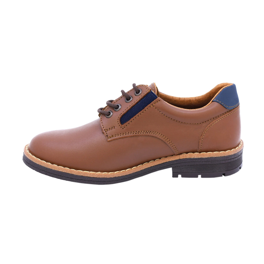Zapato para vestir Niño Audaz en Piel color café claro Chelsea