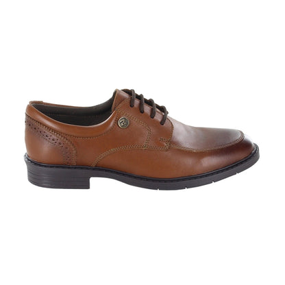 Zapato Audaz para niño en piel café claro Adams con agujetas