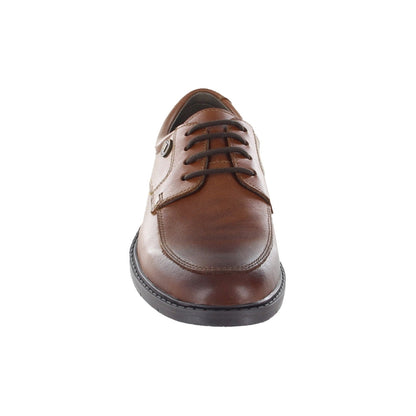 Zapato Audaz para niño en piel café claro Adams con agujetas