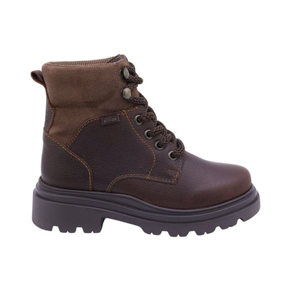 Bota Audaz para niño de piel café Jazz con agujetas