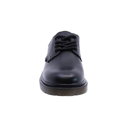 Zapato escolar Audaz para niño de piel negro Martín con agujetas