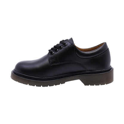 Zapato escolar Audaz para niño de piel negro Martín con agujetas