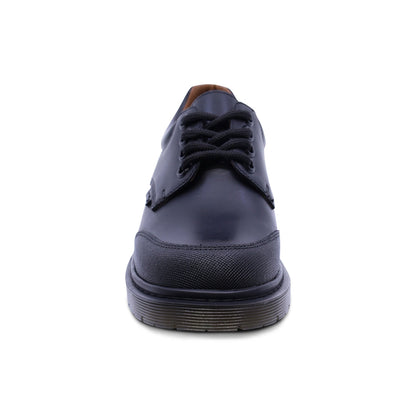 Zapato escolar Audaz para niño de piel negro Martín puntera antirraspaduras
