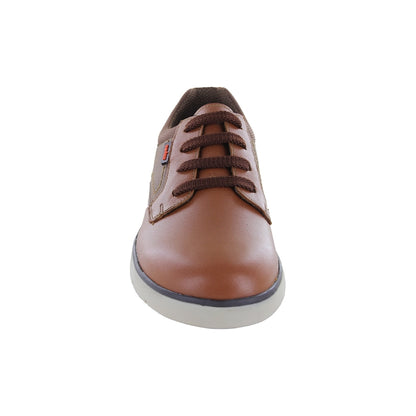 Zapato para vestir Niño Audaz en Piel color miel Justin y tonos café