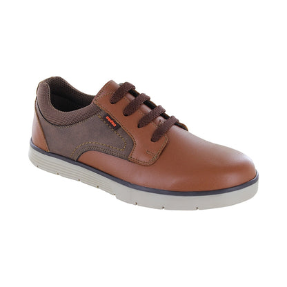 Zapato para vestir Niño Audaz en Piel color miel Justin y tonos café