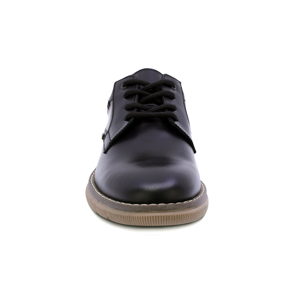 ZAPATO AUDAZ PARA NIÑO DE PIEL COLOR NEGRO MURPHY CON AGUJETA