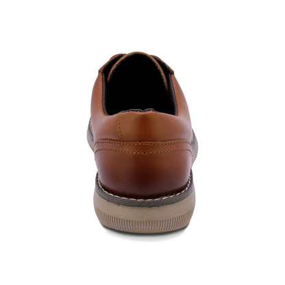 ZAPATO AUDAZ PARA NIÑO DE PIEL COLOR MIEL MURPHY CON AGUJETA