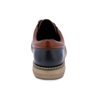 ZAPATO AUDAZ PARA NIÑO DE PIEL COLOR LADRILLO MURPHY CON AGUJETA