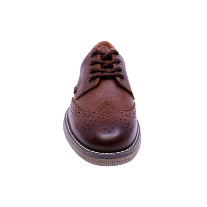 ZAPATO AUDAZ PARA NIÑO COLOR MIEL DE PIEL MURPHY CON AGUJETA