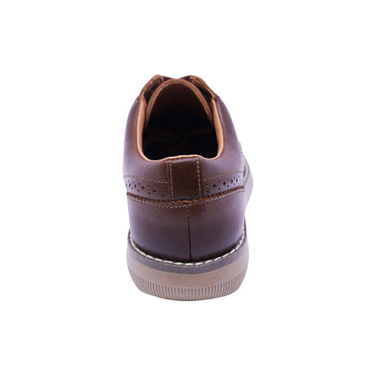 ZAPATO AUDAZ PARA NIÑO COLOR CAFÉ DE PIEL MURPHY CON AGUJETA