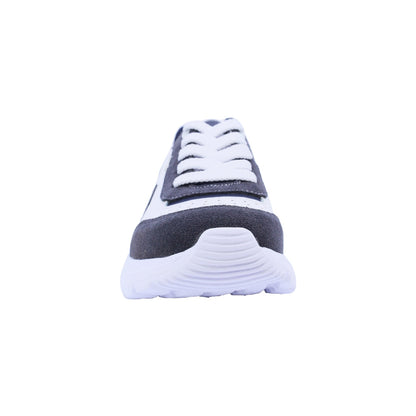 Tenis Audaz para niño en piel blanco azul Mulan con estilo urbano