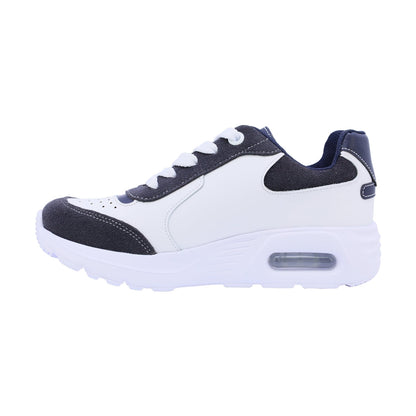 Tenis Audaz para niño en piel blanco azul Mulan con estilo urbano