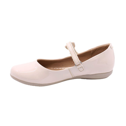 Balerina para niña Coqueta Sintética color Beige Ximena con moño