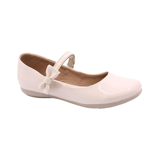 Balerina para niña Coqueta Sintética color Beige Ximena con moño