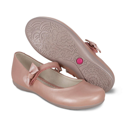 Balerina Coqueta para niña en piel rosa Ximena con tira de contacto.