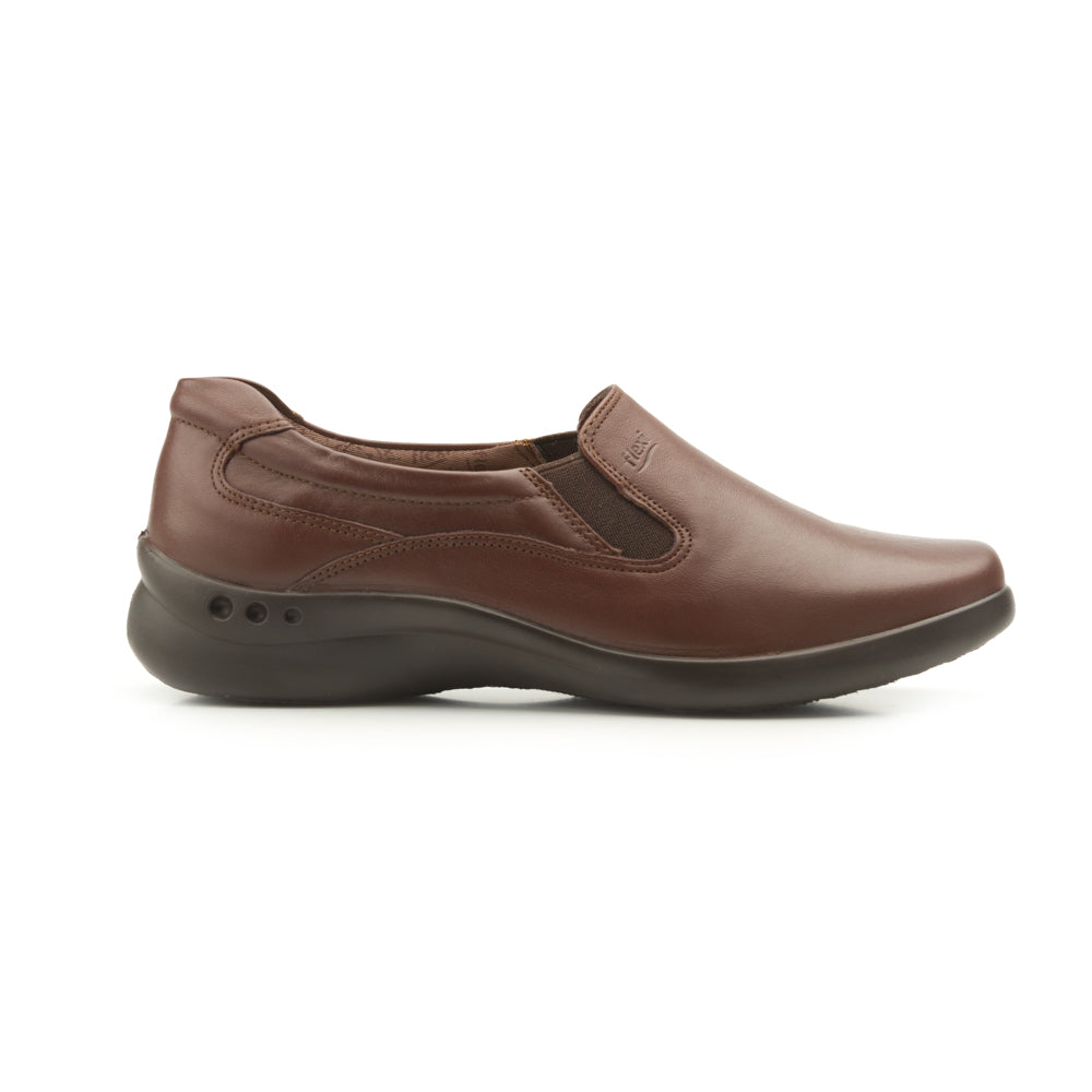 Flat Casual Flexi Con Sistema De Mejor Agarre Para Mujer - Estilo 48301 Moka