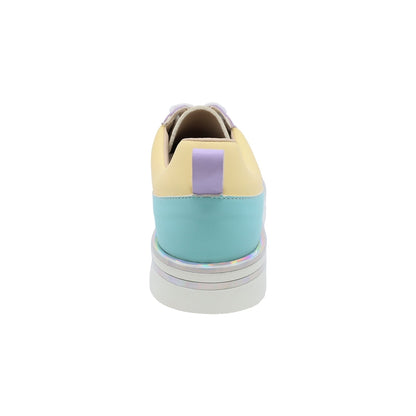 Cerrado Coqueta para niña en sintético multi Nora con perforaciones decorativas
