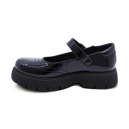 Zapato escolar Coqueta de charol color negro Igor con hebilla