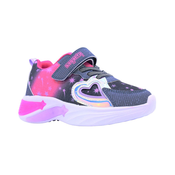 Tenis Coqueta para niña en sintético azul Two con corazón decorativo