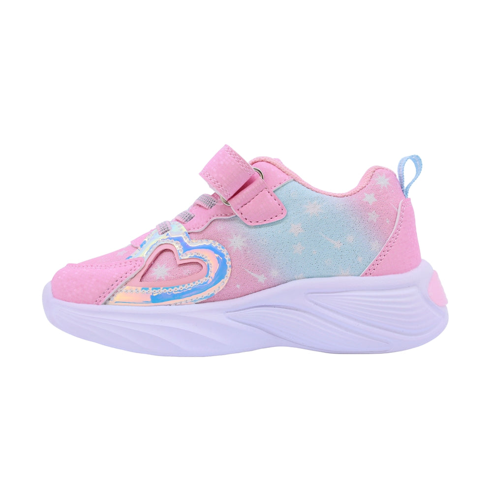 Tenis Coqueta para niña en sintético rosa Two con corazón decorativo