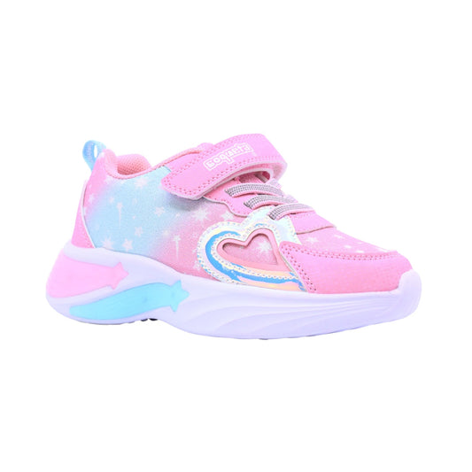 Tenis Coqueta para niña en sintético rosa Two con corazón decorativo