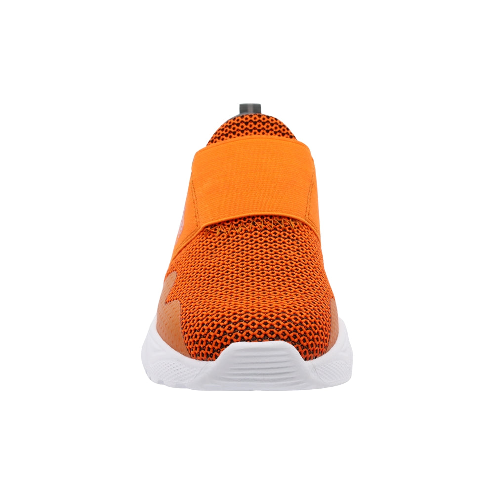 Tenis Audaz para niño en textil naranja Two con elástico ajustable