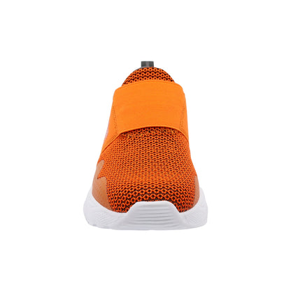 Tenis Audaz para niño en textil naranja Two con elástico ajustable