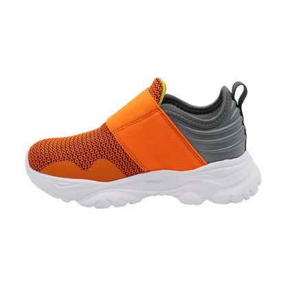 Tenis Audaz para niño en textil naranja Two con elástico ajustable