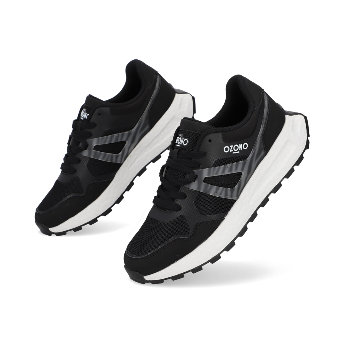 SNEAKER SPORT DAMA 608801 NEGRO CAPA DE OZONO