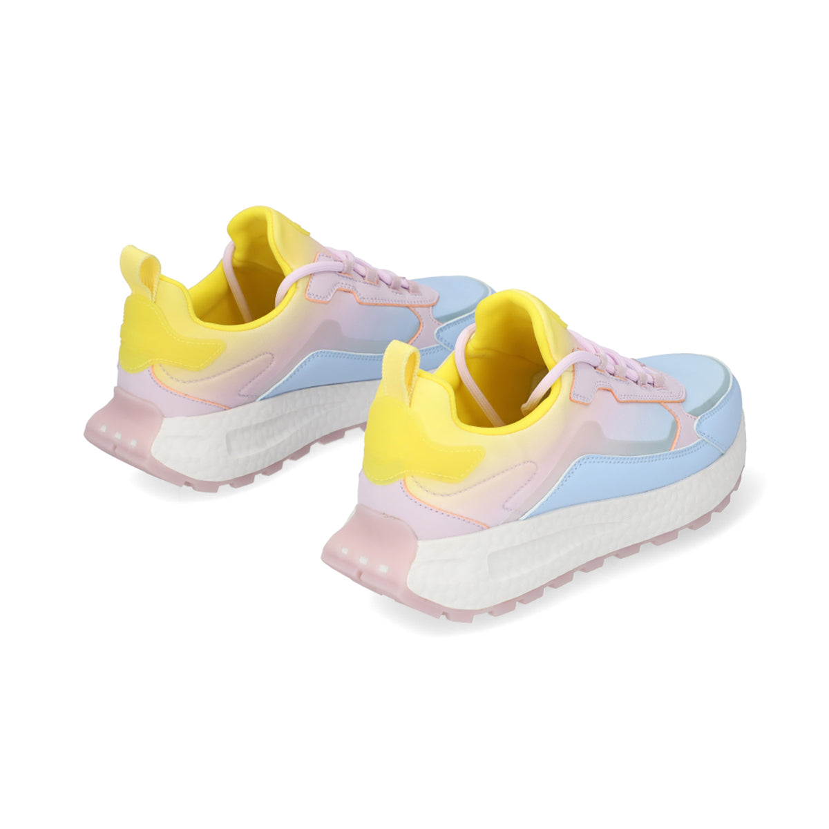 SNEAKER SPORT DAMA 608802 AZUL/AMARILLO CAPA DE OZONO