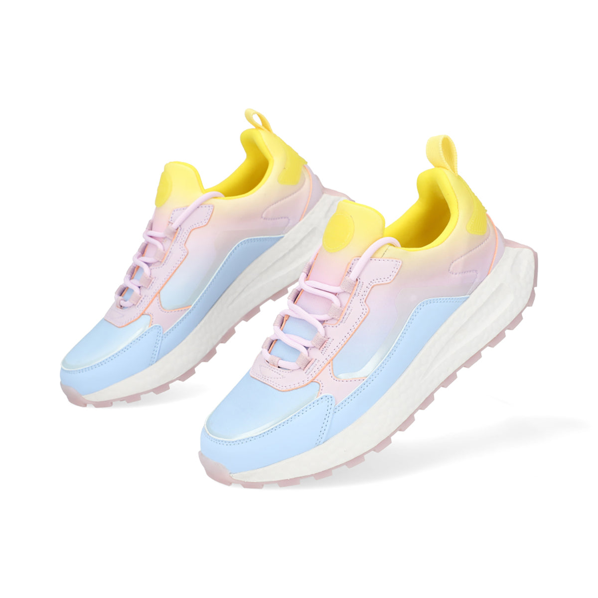 SNEAKER SPORT DAMA 608802 AZUL/AMARILLO CAPA DE OZONO