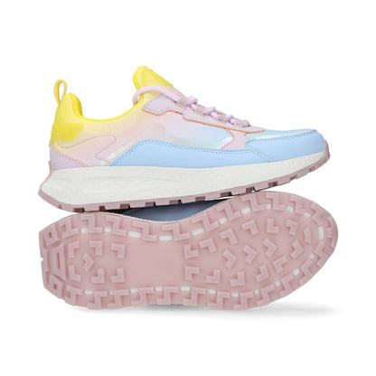 SNEAKER SPORT DAMA 608802 AZUL/AMARILLO CAPA DE OZONO