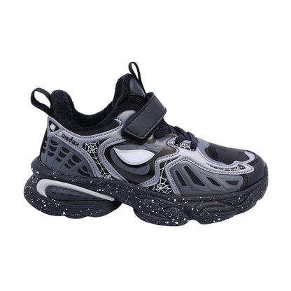 Tenis Audaz para niño en sintético negro Two con diseño de superhéroe
