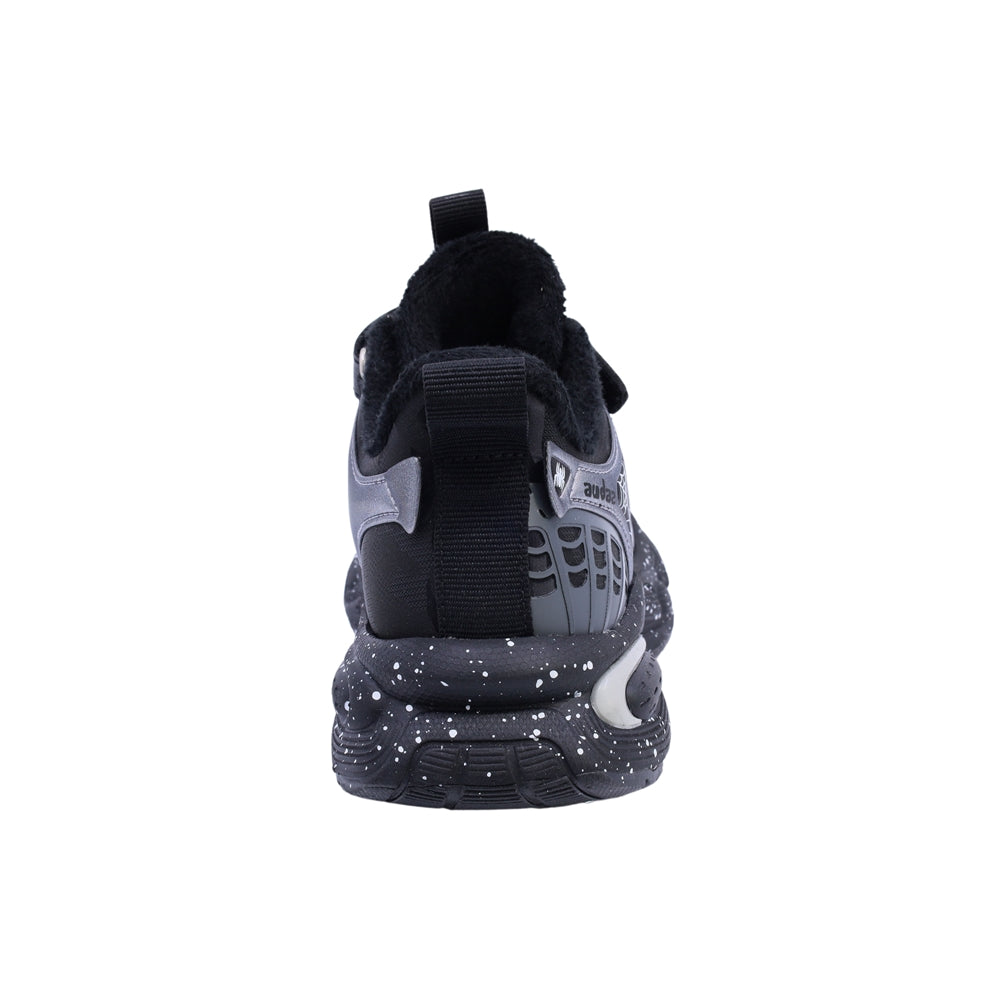 Tenis Audaz para niño en sintético negro Two con diseño de superhéroe