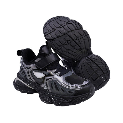 Tenis Audaz para niño en sintético negro Two con diseño de superhéroe