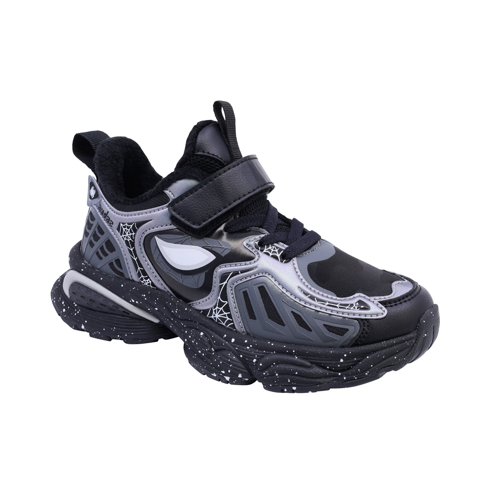 Tenis Audaz para niño en sintético negro Two con diseño de superhéroe