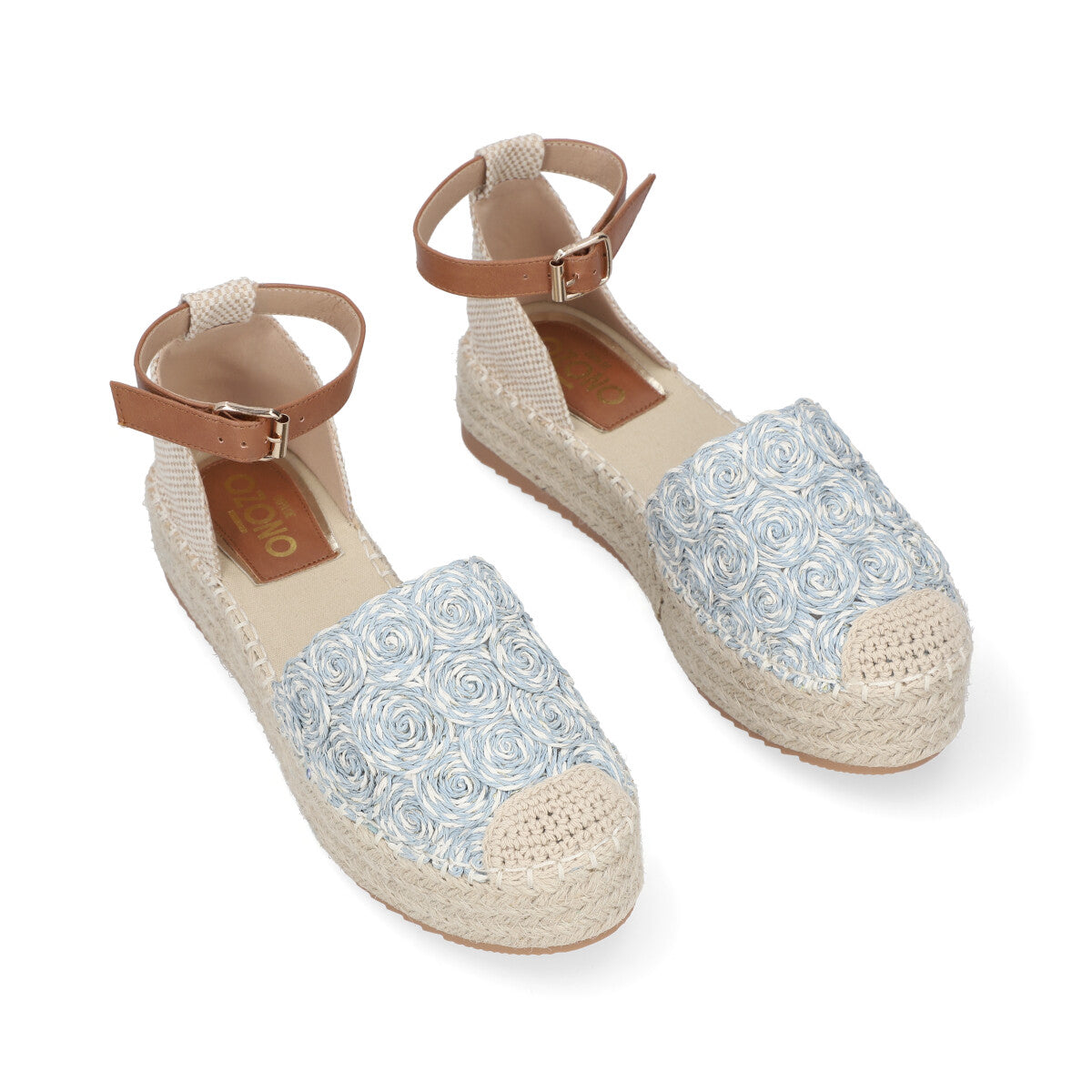 ALPARGATA CASUAL DAMA 612301 AZUL CAPA DE OZONO