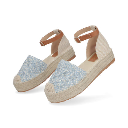 ALPARGATA CASUAL DAMA 612301 AZUL CAPA DE OZONO