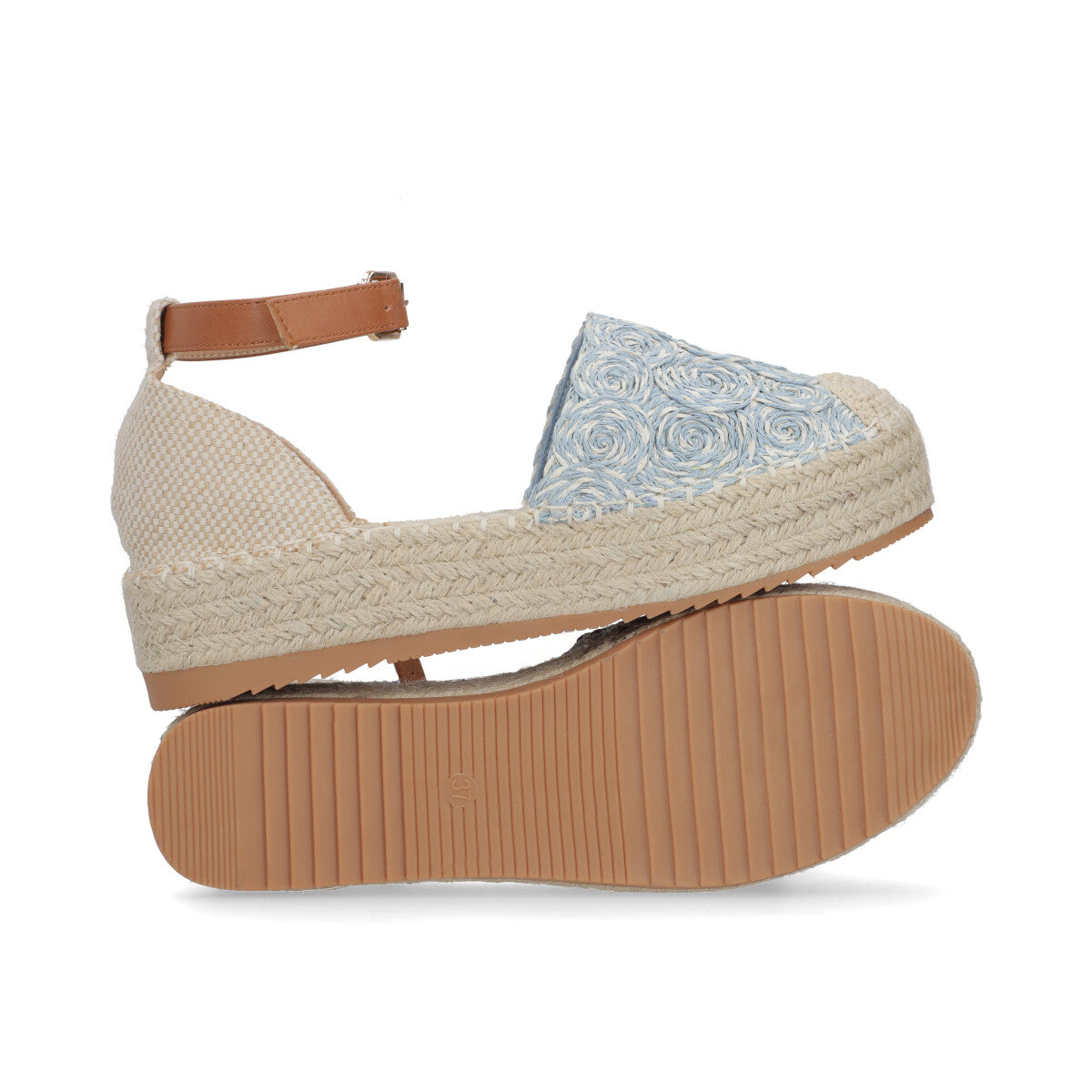 ALPARGATA CASUAL DAMA 612301 AZUL CAPA DE OZONO