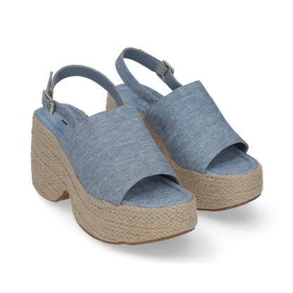 SANDALIA CASUAL DAMA 612401 AZUL CAPA DE OZONO