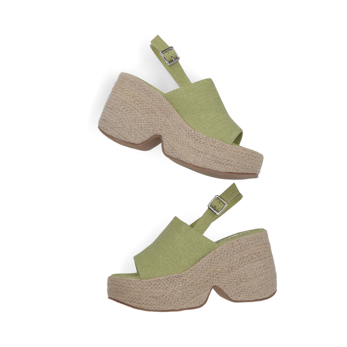 SANDALIA CASUAL DAMA 612401 VERDE CAPA DE OZONO